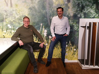 Dennis Viehoff (links) en Frank ter Beke. Dennis Viehoff en Frank ter Beke