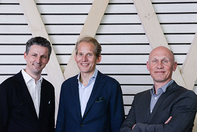 Het EPLF-bestuur met van links: Ruben Desmet, Max von Tippelskirch en Eberhard Herrmann. (Foto: EPLF) Het EPLF bestuur met van links