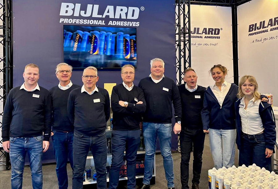 Team Bijlard met tweede van links Peter Bijlard